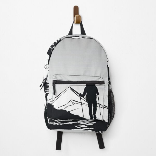 Item preview, Art - Hiker Silhouette, Challenge and Wilderness designed and sold by Reverso-Design.