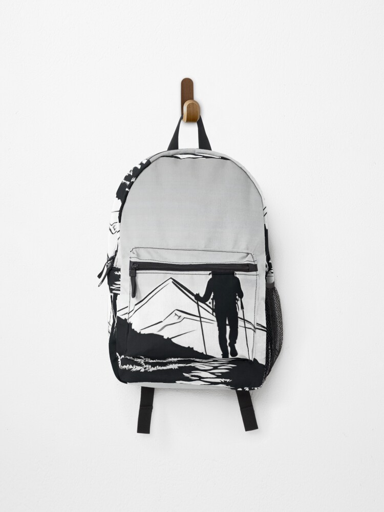 Imagen 1 de 3, Mochila con la obra Art - Hiker Silhouette, Challenge and Wilderness, diseñada y vendida por Reverso-Design.