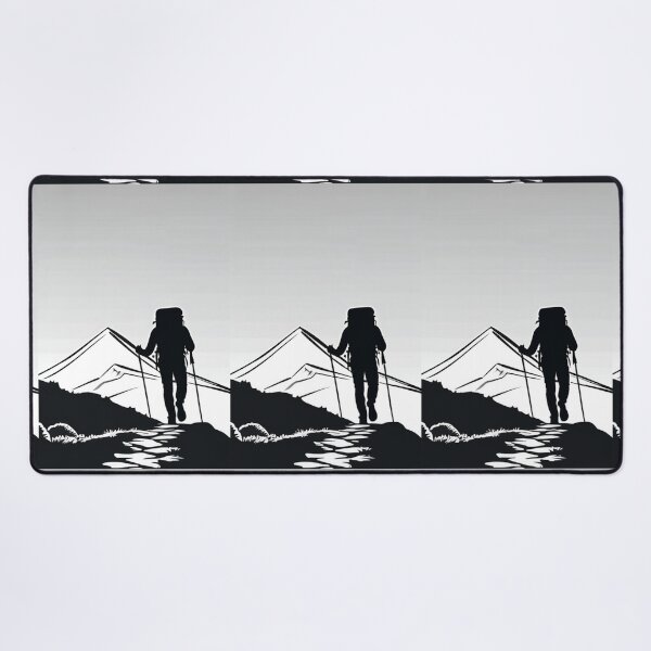 Item preview, Art - Hiker Silhouette, Challenge and Wilderness designed and sold by Reverso-Design.