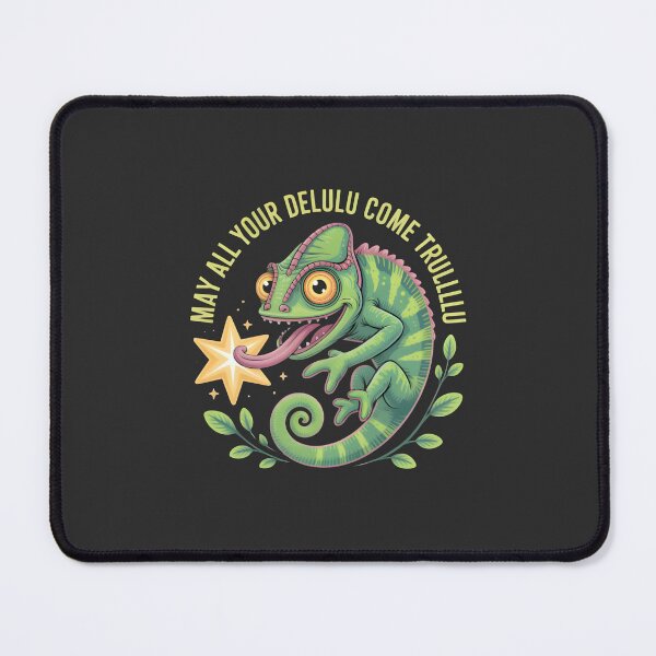 Item preview, Funny Lizard Meme Cute Reptile Cartoon Delulu Quote designed and sold by KhadijaBatool38.