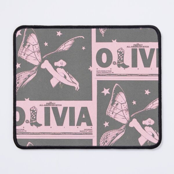 Item preview, Olivia Rodrigo GUTS World Tour Vintage Pink Butterfly Graphic Design designed and sold by KryaArts27.