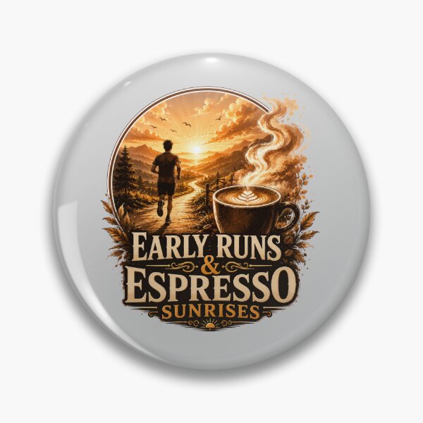 Item preview, Early Runs Espresso Sunrises Running Art designed and sold by pradeepvisuals.