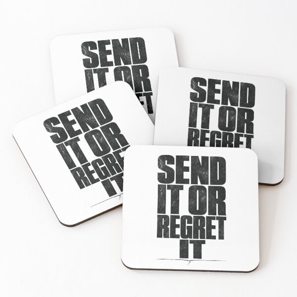 Item preview, Send It or Regret It Brutalist Climbing Typography Tee Sticker Rock Climber Gift designed and sold by sharifex.