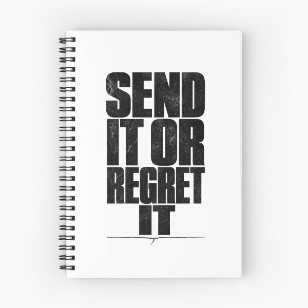 Item preview, Send It or Regret It Brutalist Climbing Typography Tee Sticker Rock Climber Gift designed and sold by sharifex.