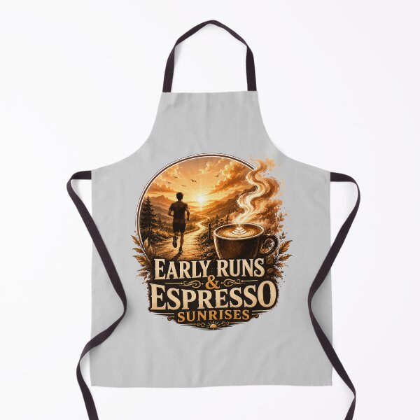 Item preview, Early Runs Espresso Sunrises Running Art designed and sold by pradeepvisuals.