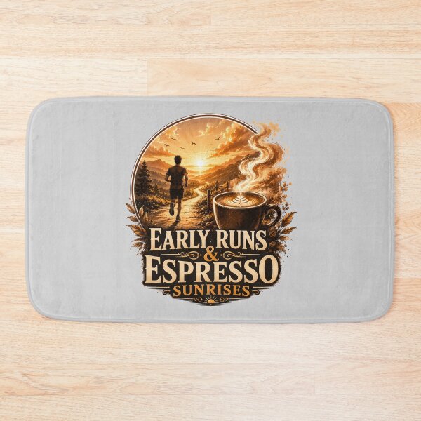 Item preview, Early Runs Espresso Sunrises Running Art designed and sold by pradeepvisuals.