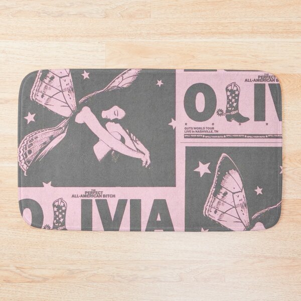 Item preview, Olivia Rodrigo GUTS World Tour Vintage Pink Butterfly Graphic Design designed and sold by KryaArts27.