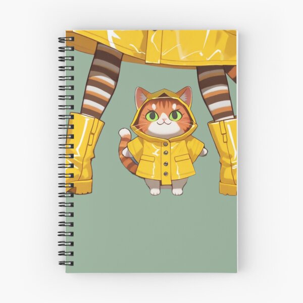 Item preview, Cute Kitten and Cat in Matching Yellow Raincoats – Adorable Rainy Day Cat Ar designed and sold by BLUESKY11a.