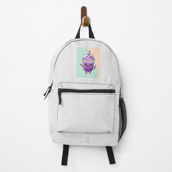 Item preview, Kawaii Cute Purple Ube Boba Drink Character designed and sold by SplashTastic.