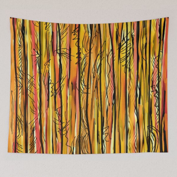 Item preview, Abstract painting Australian wildfire designed and sold by Fayes4Art.