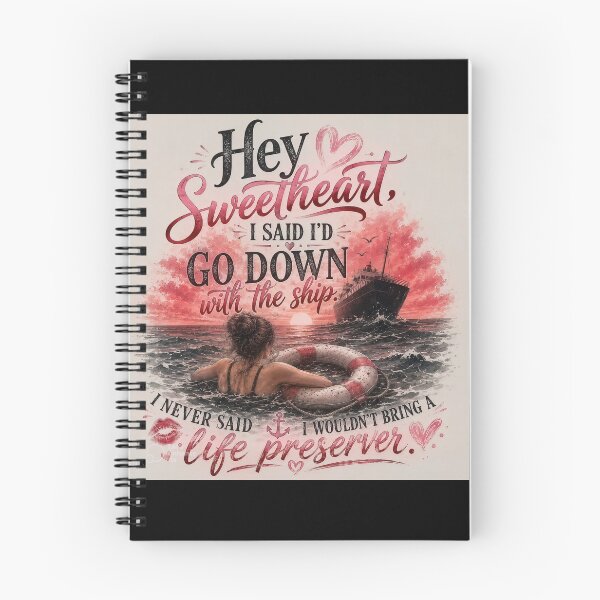 Item preview, Funny Go Down With the Ship Relationship Quote designed and sold by Wanderers of the feed.