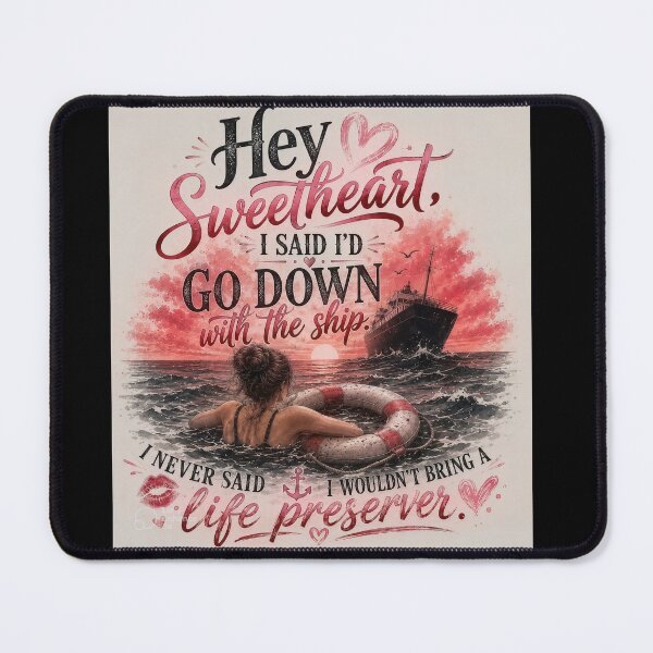 Item preview, Funny Go Down With the Ship Relationship Quote designed and sold by Wanderers of the feed.