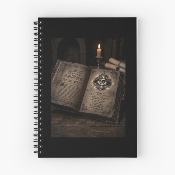 Item preview, Arcane Chronicles Of Veloria Cosmic Eye Spellbook Mystic Design designed and sold by SplashTastic.