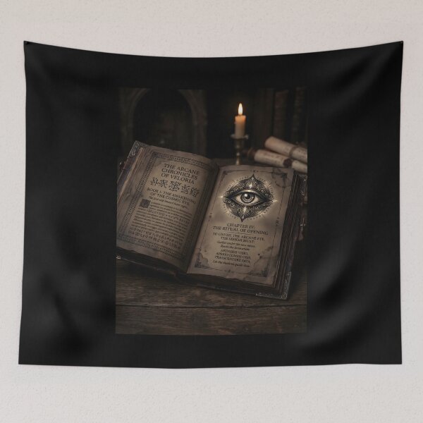Item preview, Arcane Chronicles Of Veloria Cosmic Eye Spellbook Mystic Design designed and sold by SplashTastic.