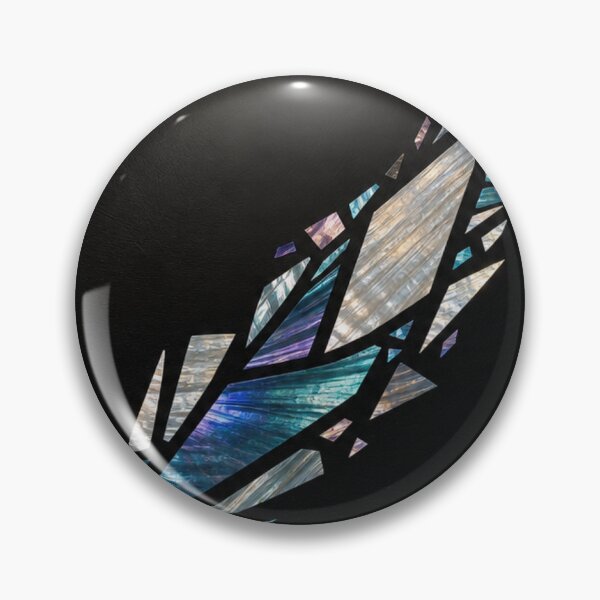Item preview, Iridescent Shard Mosaic on Black – Abstract Geometric Art designed and sold by Dandihara.