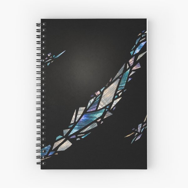 Item preview, Iridescent Shard Mosaic on Black – Abstract Geometric Art designed and sold by Dandihara.