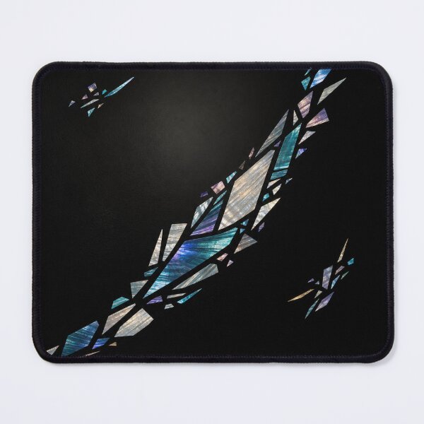 Item preview, Iridescent Shard Mosaic on Black – Abstract Geometric Art designed and sold by Dandihara.