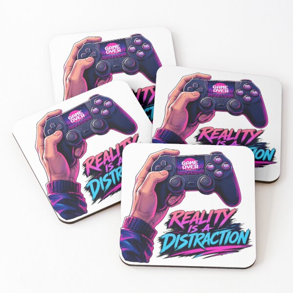 Item preview, GAMER play station Reality Is A Distraction T-Shirt - Retro Gamer Controller Design designed and sold by Uglyandcute.