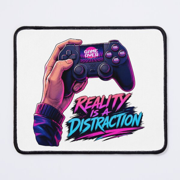 Item preview, GAMER play station Reality Is A Distraction T-Shirt - Retro Gamer Controller Design designed and sold by Uglyandcute.