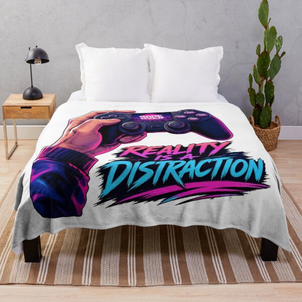 Item preview, GAMER play station Reality Is A Distraction T-Shirt - Retro Gamer Controller Design designed and sold by Uglyandcute.