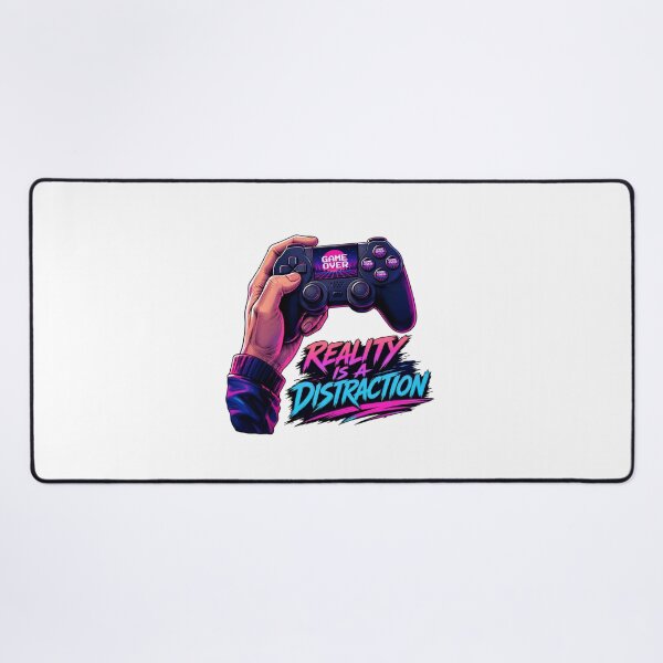Item preview, GAMER play station Reality Is A Distraction T-Shirt - Retro Gamer Controller Design designed and sold by Uglyandcute.