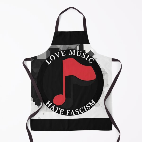 Item preview, Love Music Hate Fascism Note Emblem designed and sold by DizayDizay.