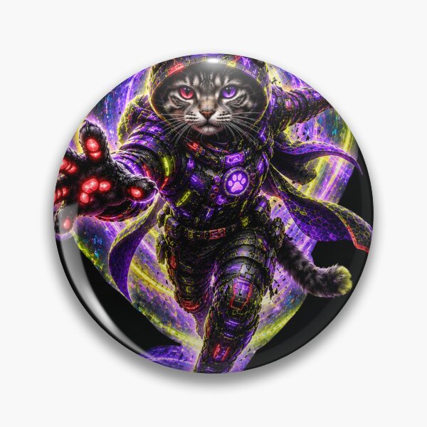 Item preview, Quantum Warp Cat – Neon Multiverse Explorer designed and sold by Neon Riot Studio.