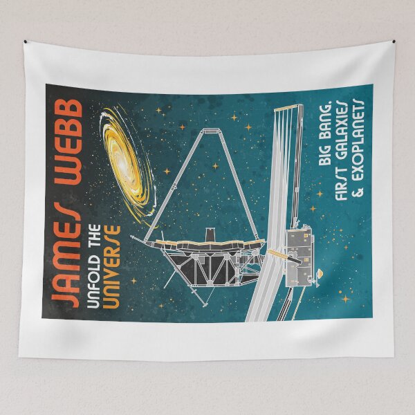 Item preview, James Webb Space Telescope. Unfold the Universe (Retro) designed and sold by BGALAXY.