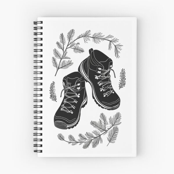 Item preview, Art - Hiking Boot Illustration, Botanical Engraving Style designed and sold by Reverso-Design.
