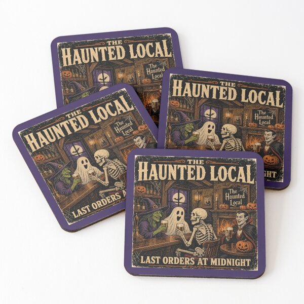 Item preview, The Haunted Local Last Orders at Midnight - Vintage Halloween British Pub Design designed and sold by bumbledown.
