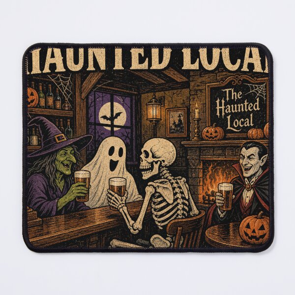 Item preview, The Haunted Local Last Orders at Midnight - Vintage Halloween British Pub Design designed and sold by bumbledown.