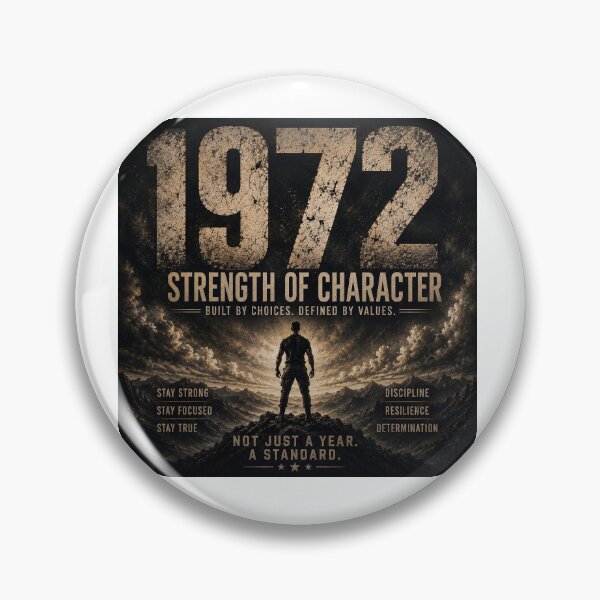 Item preview, 1972 Strength of Character Vintage Birthday Design designed and sold by JMDG Studio.