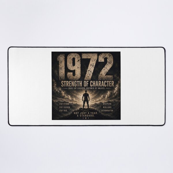 Item preview, 1972 Strength of Character Vintage Birthday Design designed and sold by JMDG Studio.