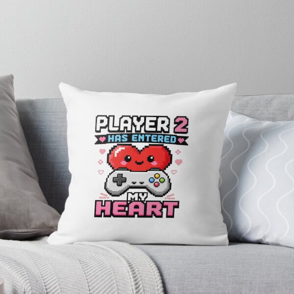 Item preview, GAMER play station Player 2 Has Entered My Heart T-Shirt - Cute Pixel Gamer Design designed and sold by Uglyandcute.
