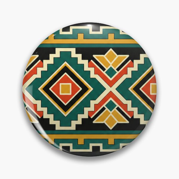 Item preview, Dancheong-Inspired Geometric Band – Green, Red and Gold Ornament designed and sold by Dandihara.