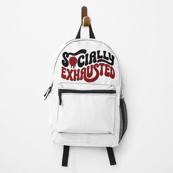 Item preview, Socially Exhausted Retro Groovy Typography Funny Introvert Aesthetic designed and sold by WorldShop17.