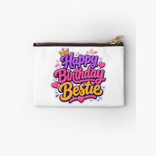 Item preview, Happy Birthday Bestie – Cute Colorful Best Friend Birthday Design designed and sold by ArtsyExplorer.