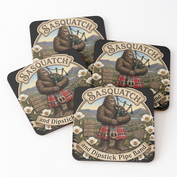 Item preview, Sasquatch and Dipstick pipeband  designed and sold by OgdenPiper.