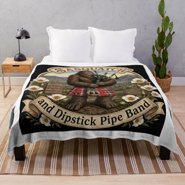 Item preview, Sasquatch and Dipstick pipeband designed and sold by OgdenPiper.