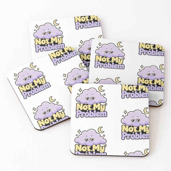Item preview, Not My Problem cloud sticker designed and sold by MitterDesigns.
