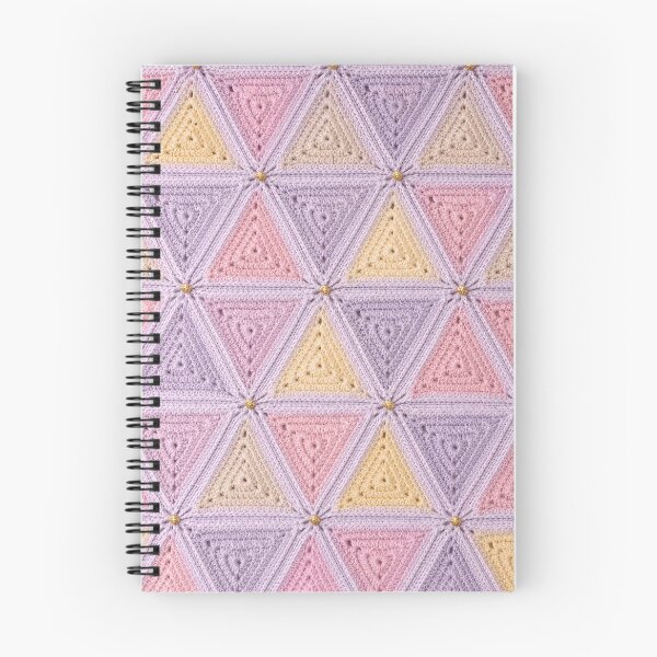 Item preview, Pastel Triangle Crochet Pattern Pink Lavender Peach designed and sold by LuisWorks.