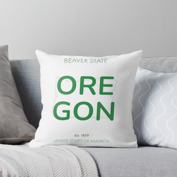Item preview, Oregon, Modern Typographic Wall Art designed and sold by MarkedArtPrints.