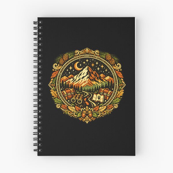 Item preview, Mountain Adventure Badge | Retro Vintage Outdoor Badge T-Shirt designed and sold by VaultVibes.