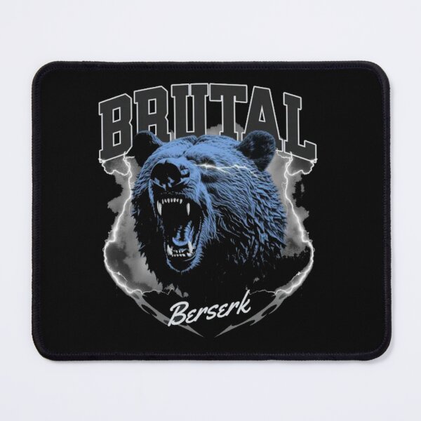 Item preview, Brutal Berserk Blue Bear - Roaring Grizzly Lightning Streetwear designed and sold by GenZFashion000.