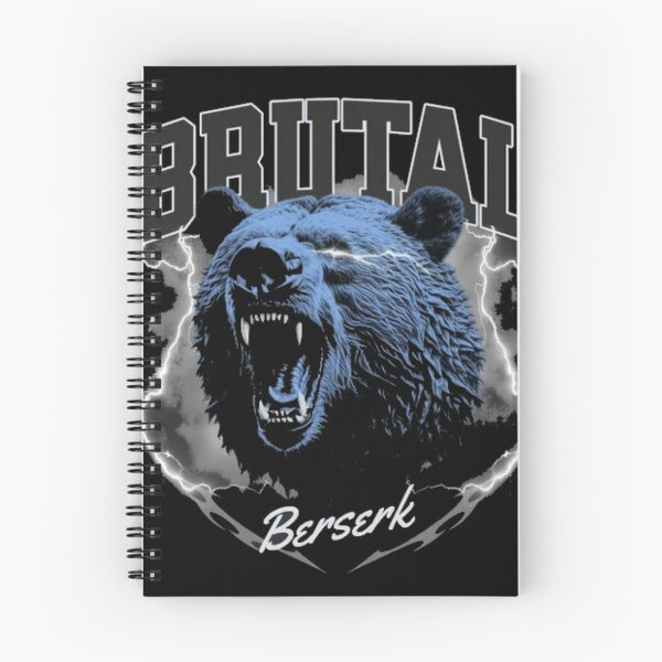 Item preview, Brutal Berserk Blue Bear - Roaring Grizzly Lightning Streetwear designed and sold by GenZFashion000.