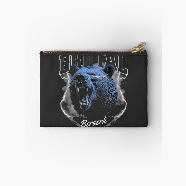 Item preview, Brutal Berserk Blue Bear - Roaring Grizzly Lightning Streetwear designed and sold by GenZFashion000.