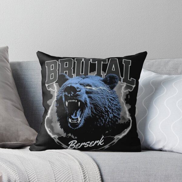 Item preview, Brutal Berserk Blue Bear - Roaring Grizzly Lightning Streetwear designed and sold by GenZFashion000.