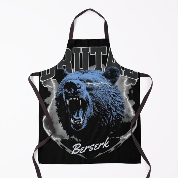 Item preview, Brutal Berserk Blue Bear - Roaring Grizzly Lightning Streetwear designed and sold by GenZFashion000.