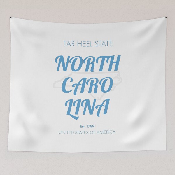 Item preview,  North Carolina, Modern Typographic Wall Art designed and sold by MarkedArtPrints.