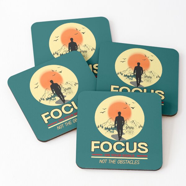 Item preview, Focus On Your Goals Not The Obstacles Motivational Graphic designed and sold by SeJaa.